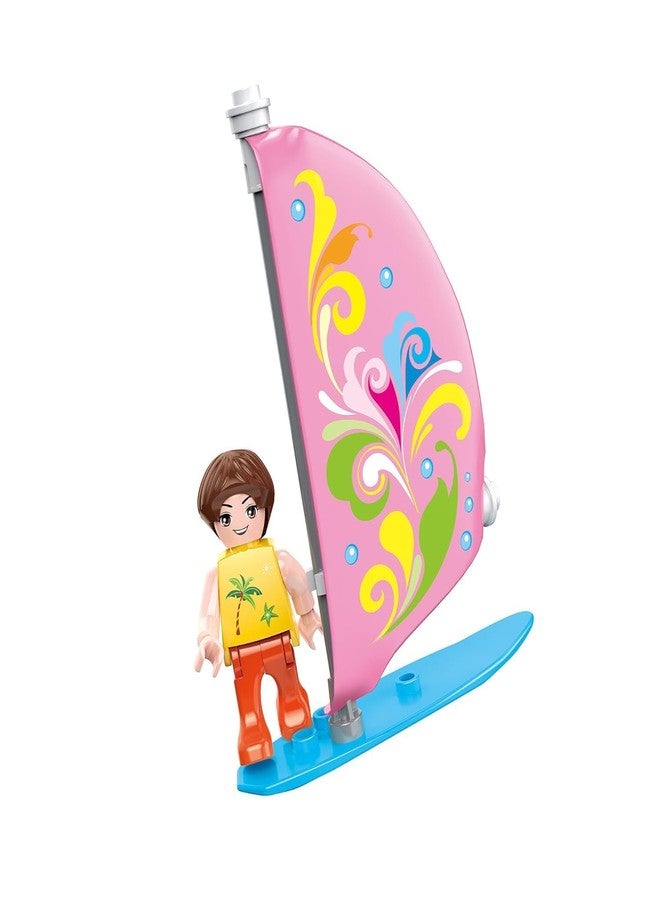 CIRBOX 297 PCS Girls Building Blocks Play Set - Creative Intelligence Brick Toys for Kids | Water Party Theme DIY Assemble Construction Kit for Girls Age 6 - Image 3